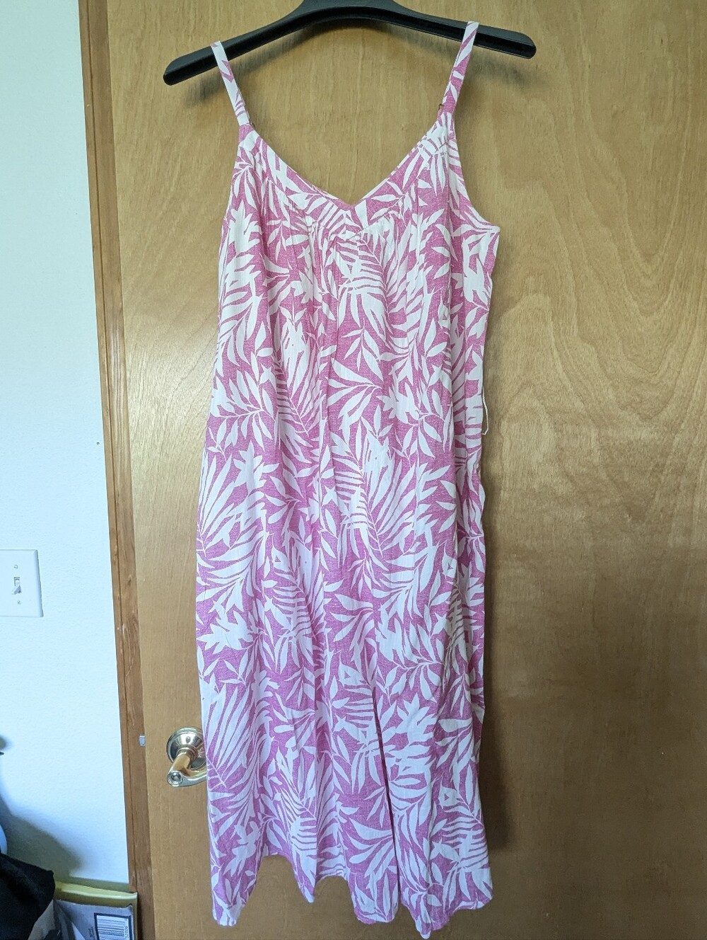 Gap Pink & White Tropical Slip Dress Size M